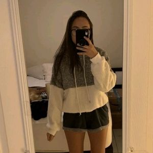 Women's 2 tone Hooded Sweatshirt